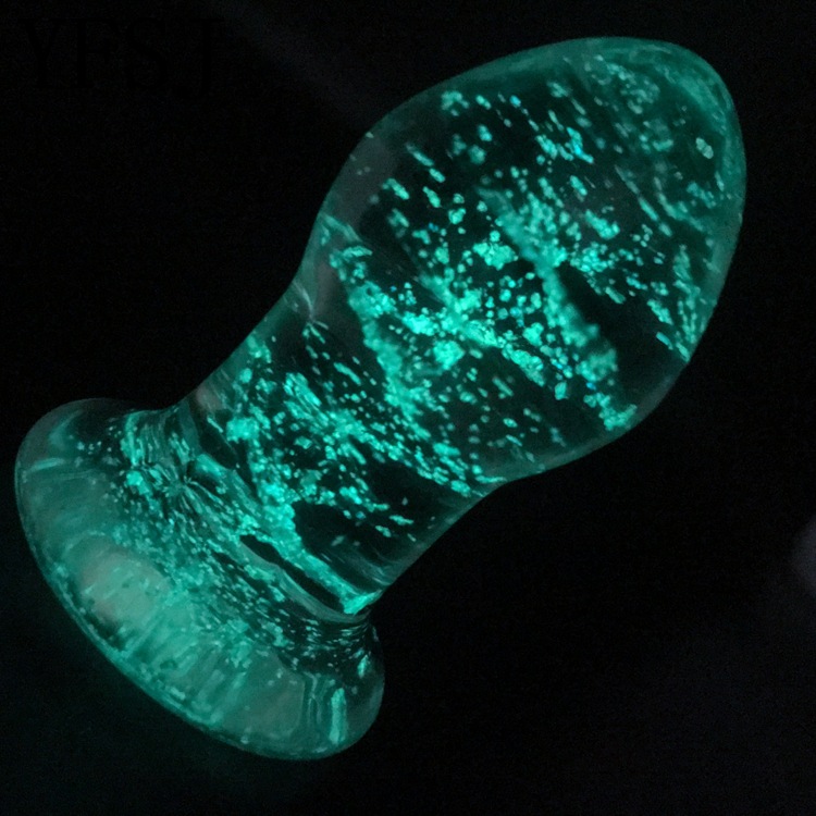 Glow in the dark glass butt plug - Image 3