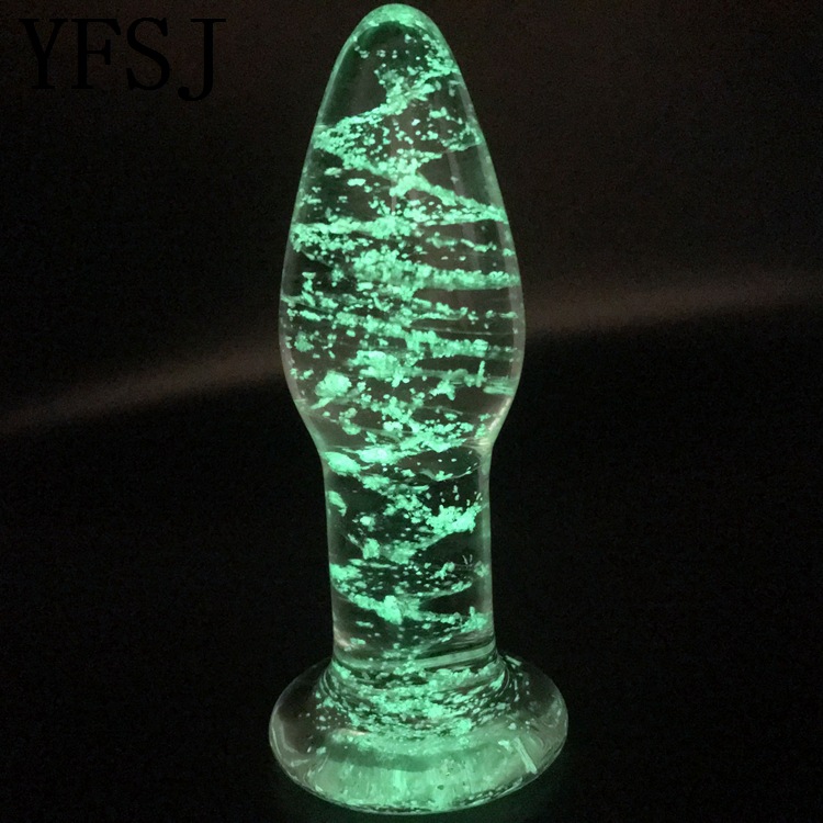 Glow in the dark glass butt plug - Image 4