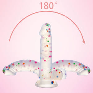 Speckled suction cup dildo - Image 2