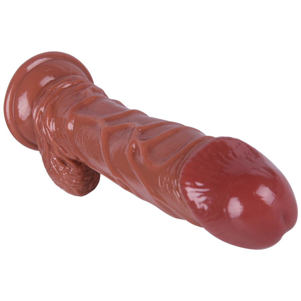 Suction cup dildo with balls - Image 2