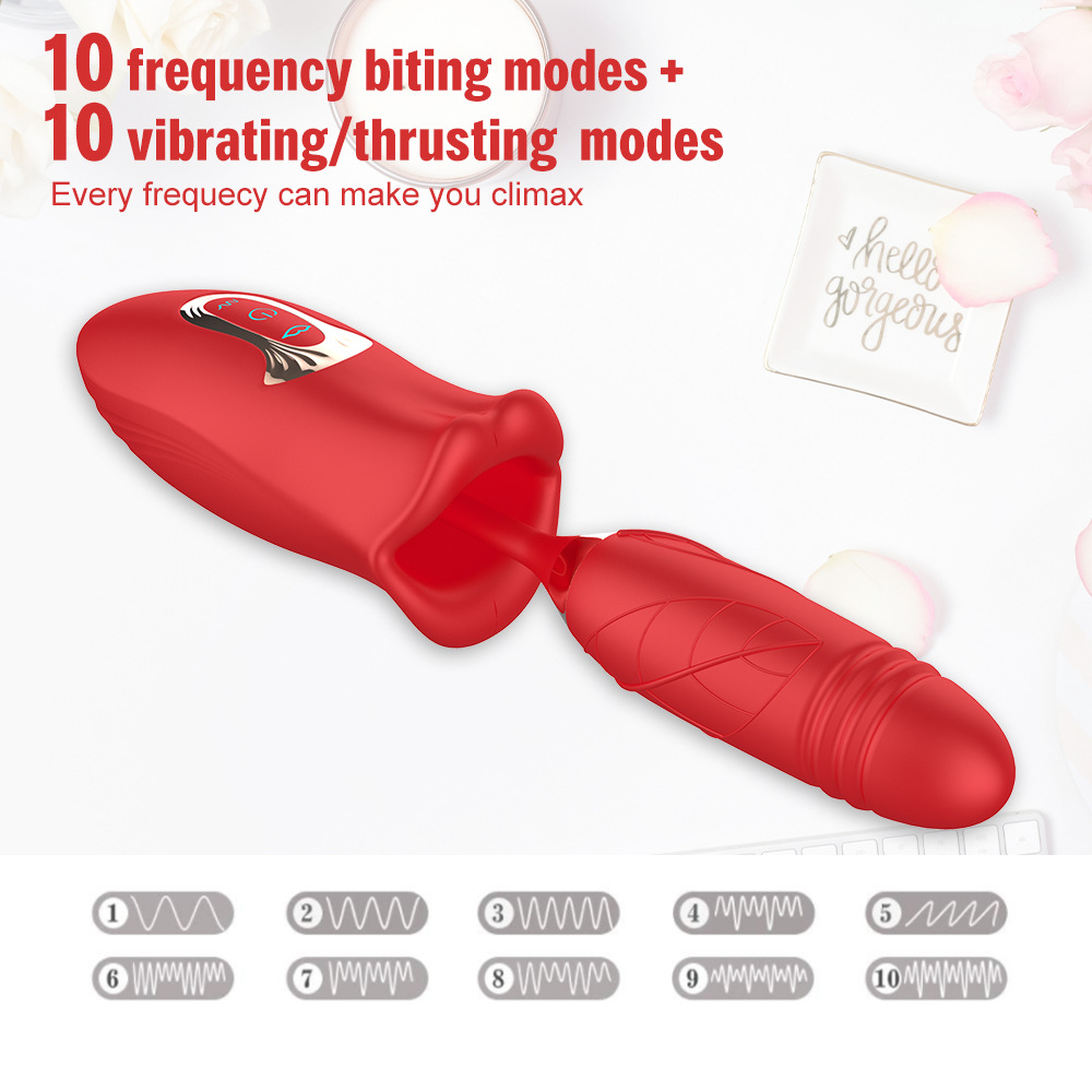 2in 1 thrusting vibrator