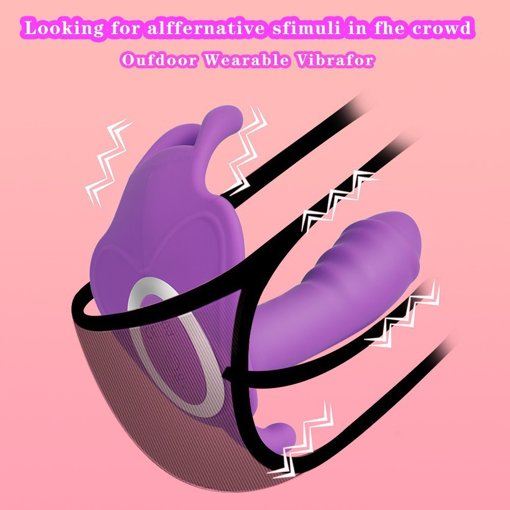 Wearable clitoral/g-spot vibrator