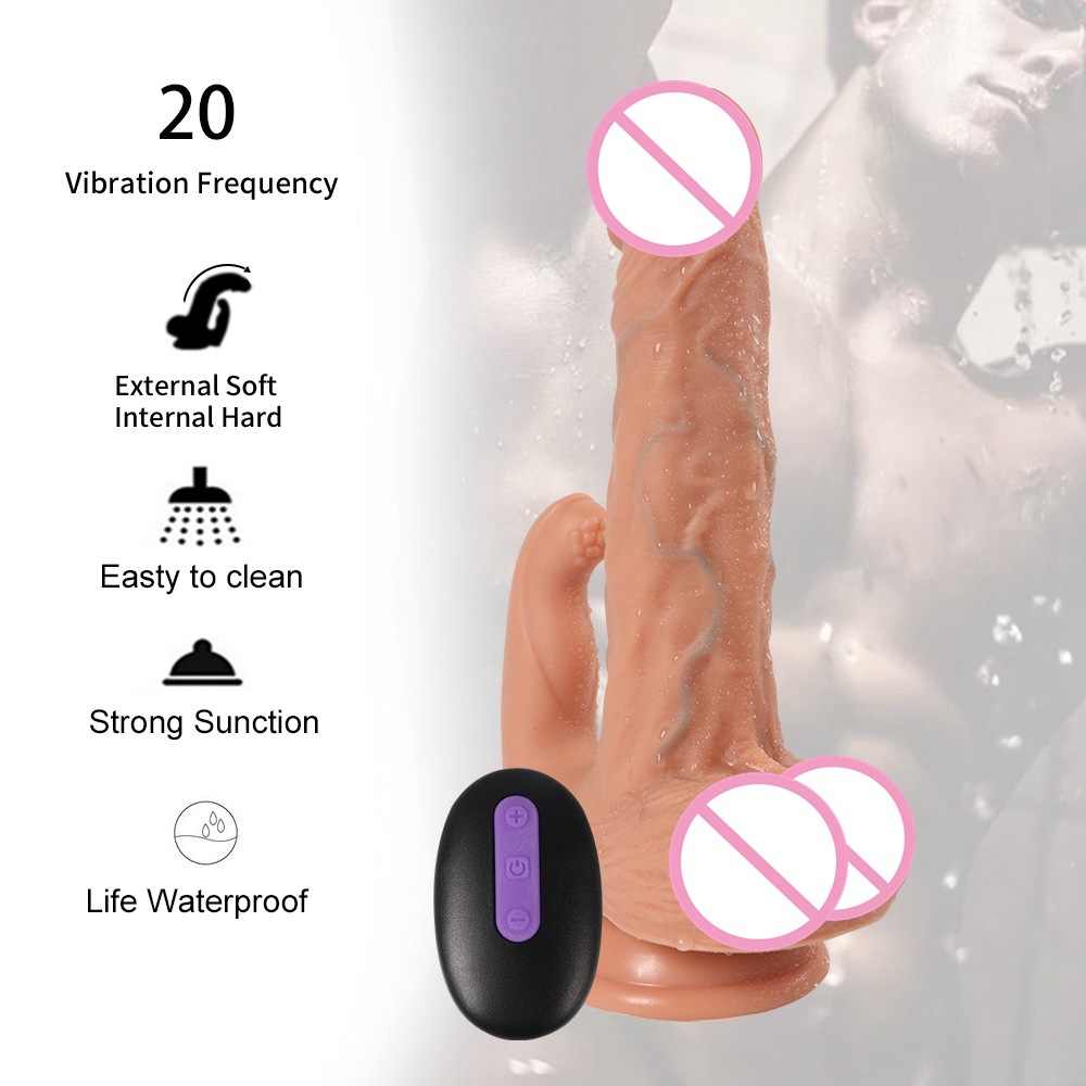 10 functions suction dildo with thumb stimulation - Image 2