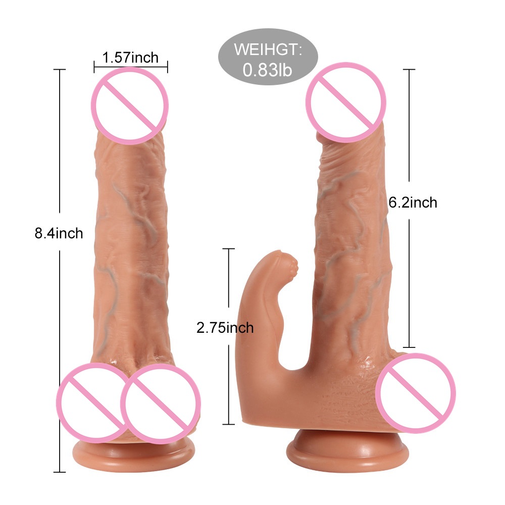 10 functions suction dildo with thumb stimulation - Image 3