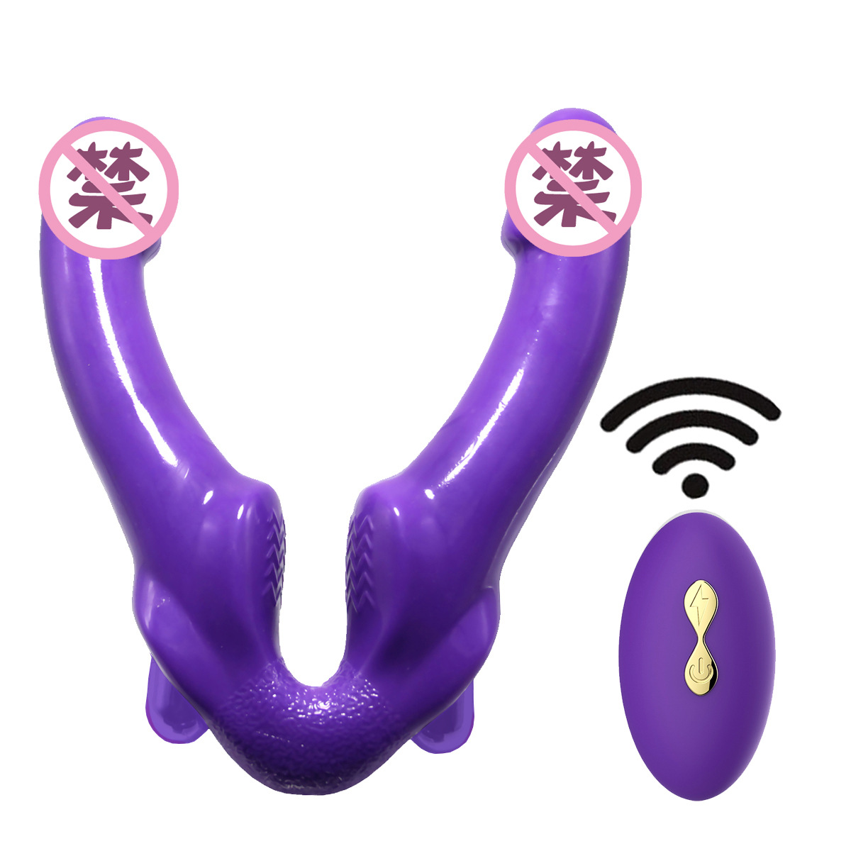 Strapless 10 frequency remote control double headed vibrator - Image 2