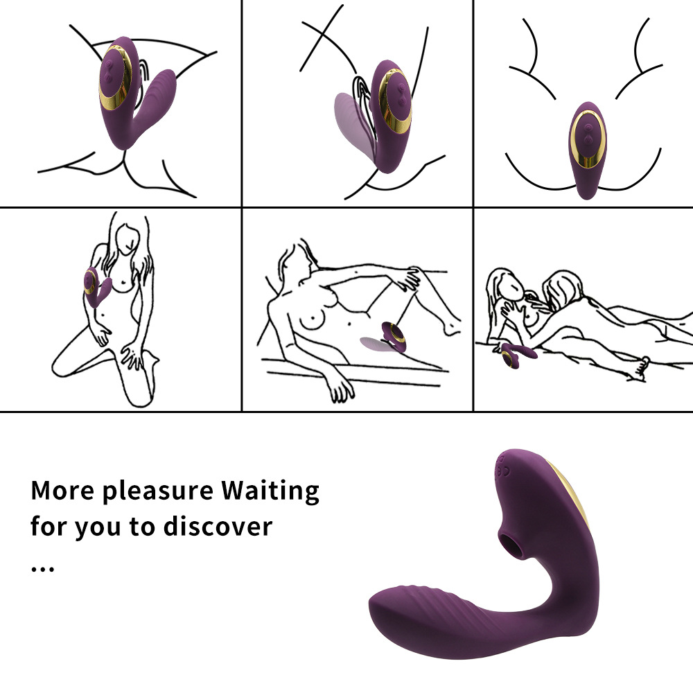 2in 1 sucking dildo vibrator - Image 3
